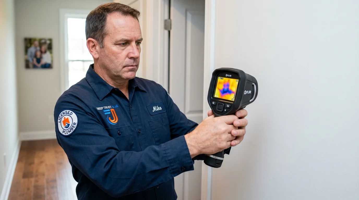 Thermal imaging leak detection by Johns Plumbing LLC in Denham Springs